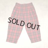 COMME des GARCONS HOMME PLUS - Red チェック柄2タックパンツ