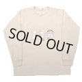 TIKA - "Three wise monkeys" Long Sleeve Tee 【Beige】