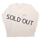 TIKA - "Three wise monkeys" Long Sleeve Tee 【Beige】
