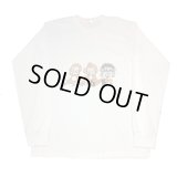 TIKA - "Three wise monkeys" Long Sleeve Tee 【White】