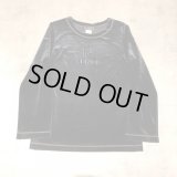 FENDI - Black ロゴ入りベロアトップス