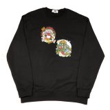 TIKA - " fu-jin＆raijin " Pullover Sweat【BLACK】