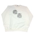 TIKA - " fu-jin＆raijin " Pullover Sweat【WHITE】