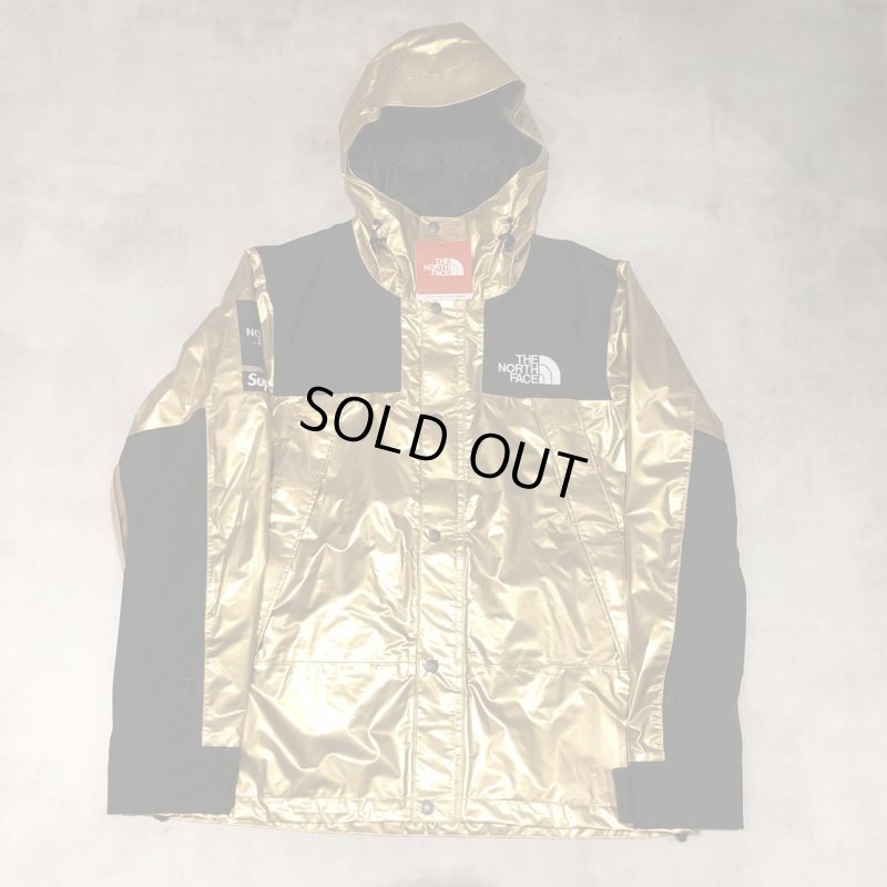 画像1: Supreme × THE NORTHFACE - Gold メタリックマウンテンパーカー