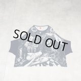 【10%OFF】HIRO - Black 総グラフィックビックシルエットTシャツ