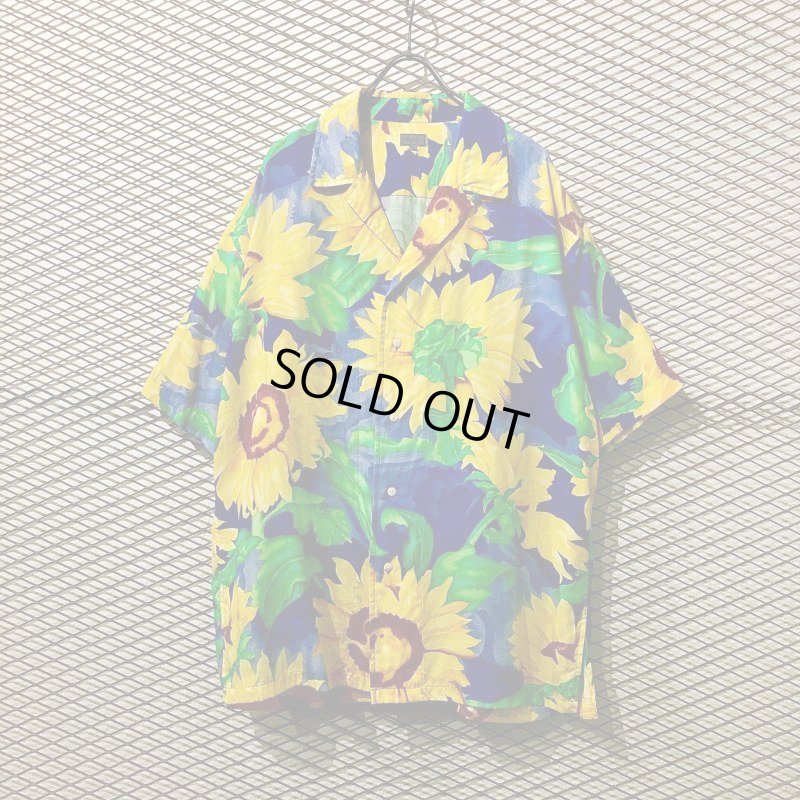 画像1: KENZO - Sunflower Graphic Rayon Shirt