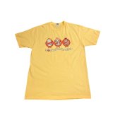 TIKA - "Three wise monkeys" Busters Big Tee【YELLOW】
