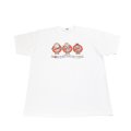 TIKA - "Three wise monkeys" Busters Big Tee【WHITE】