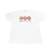 TIKA - "Three wise monkeys" Busters Big Tee【WHITE】