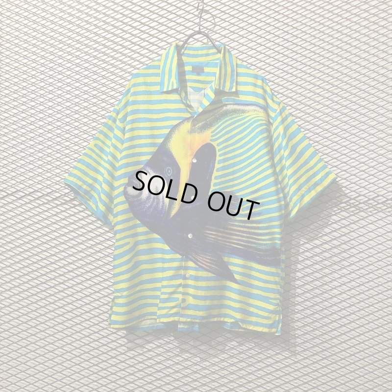 画像1: KENZO - Tropical Fish Open Collar Shirt