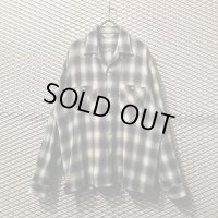 COOTIE - Shadow Check Open Collar Shirt