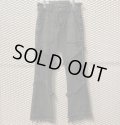 BLACKTAI - Frayed Flared Design Pants