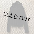 Black means - Frayed Pullover Hoodie