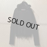 Black means - Frayed Pullover Hoodie