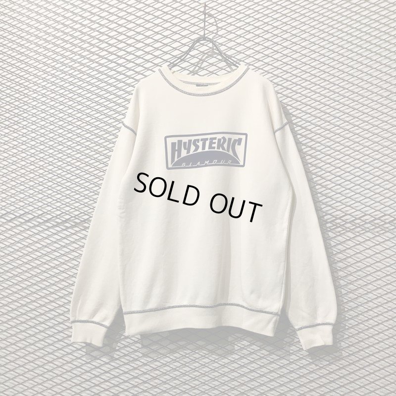 画像1: HYSTERIC GLAMOUR - 90's Logo Sweat (White)