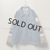 Used - Knit Switching Denim Jacket