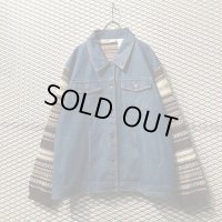 Used - Knit Switching Denim Jacket