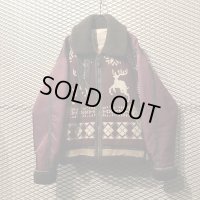 Used - Cowichan Knit Switching Boa Jacket