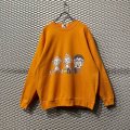 "Three wise monkeys" Pullover Sweat【ORANGE】