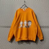 "Three wise monkeys" Pullover Sweat【ORANGE】