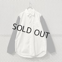 GANRYU - Sleeve Switching Shirt Jacket