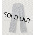 OZONECOMMUNITY - Logo Pattern Flare Denim Pants