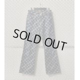 OZONECOMMUNITY - Logo Pattern Flare Denim Pants