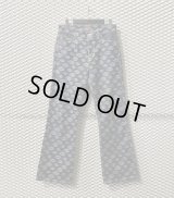 OZONECOMMUNITY - Logo Pattern Flare Denim Pants