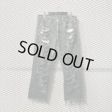 VINTI ANDREWS - Crash ＆ Repair Denim Pants (Black)