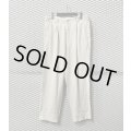 Y's for men - 80's 2-Tuck Linen Wide Slacks
