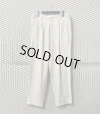 Y's for men - 80's 2-Tuck Linen Wide Slacks