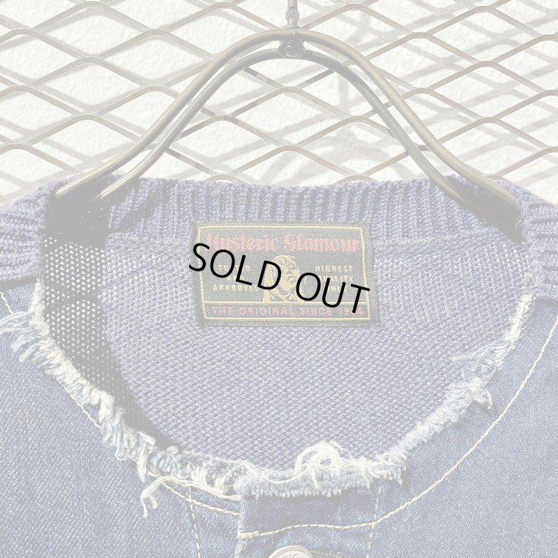 画像5: HYSTERIC GLAMOUR - Knit & Denim Switching Jacket