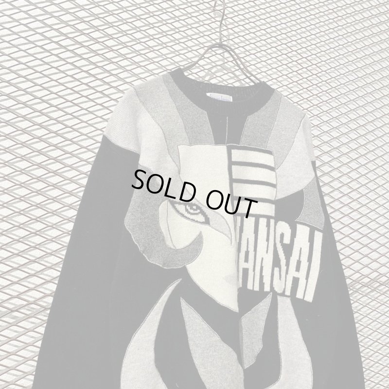 画像2: KANSAI - 90's "Girl" Art Pattern Knit