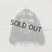 SAGAWA - 80's Leather Switching Stadium Jumper