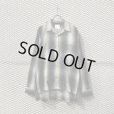 BLANCK - Shadow Check Open Collar Shirt
