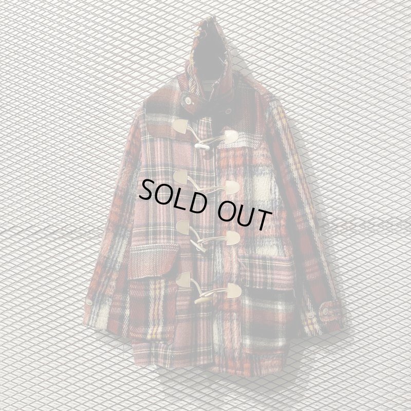 画像1: NOZOMI ISHIGURO - Tartan Check Switching Duffle Coat 