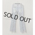TORNADO MART - Lace-up Flared Denim Pants