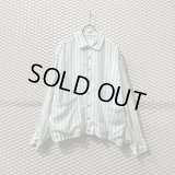 SHAREEF - Striped Rayon Shirt Jacket