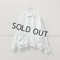 SHAREEF - Striped Rayon Shirt Jacket