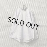 CMMN SWDN - Half Zip Switching Striped Shirt