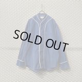 UMIT BENAN - Corduroy Baseball Shirt (Blue)