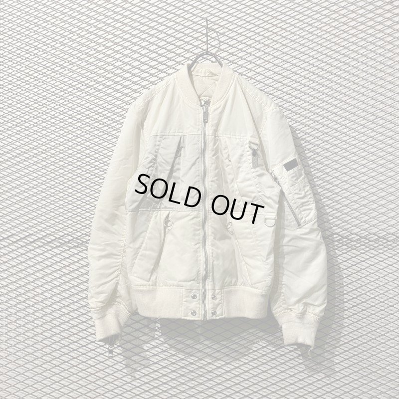 画像1: DIESEL - Rebuilding Bomber Jacket (White) 