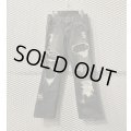 TORNADO MART - Damage & Repair Flared Denim Pants