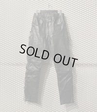 Used - 80's Lace-up Leather Pants