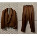画像1: Used - Double Shawl Collar Setup (Brown) (1)