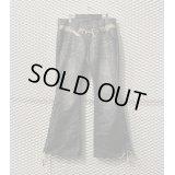 TORNADO MART -  Snake Lace-up Flared Denim Pants