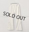 TORNADO MART - Lace-up Flared Denim Pants