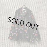 Used - Flower Open Collar Rayon Shirt
