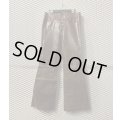 TORNADO MART - Cow Leather Flared Pants