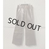TORNADO MART - Cow Leather Flared Pants